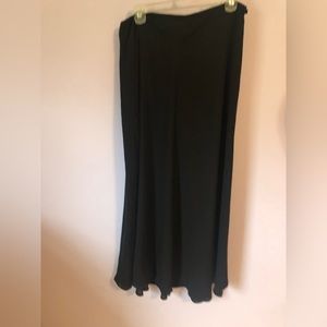 Talbots black silk skirt size 14